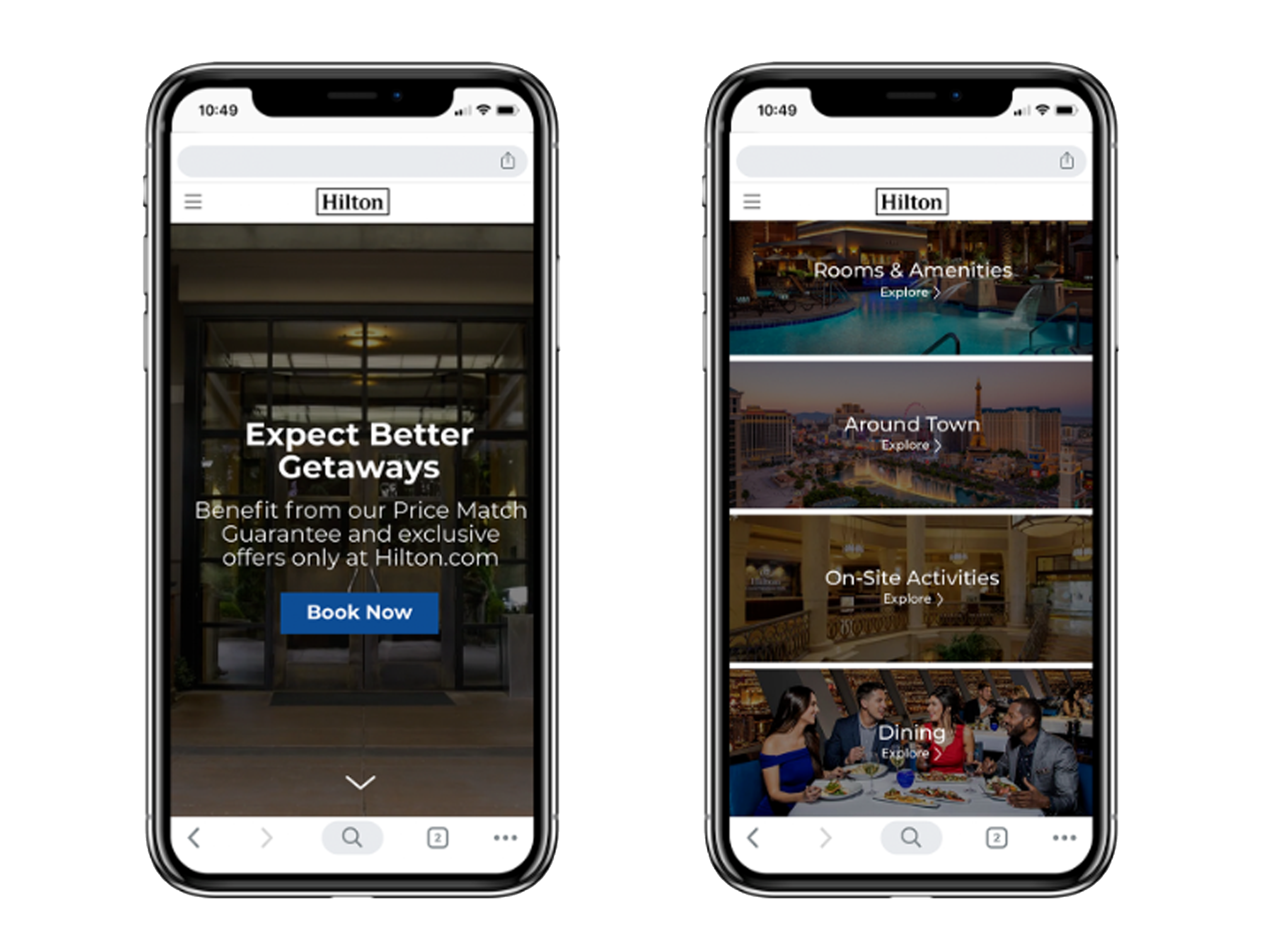 Hilton Microsite